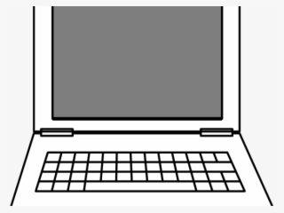 Laptop Clipart Outline - Laptop Blanco Y Negro #9292832