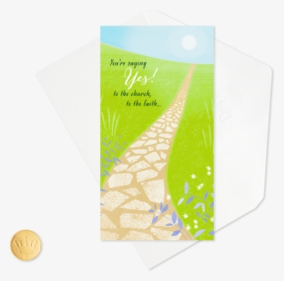 Stone Path Confirmation Money Holder Card - Brochure #9292833