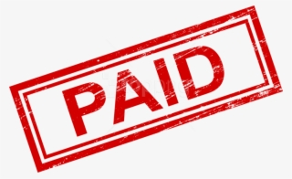 Free Png Paid Rectangle Stamp Png - Paid Stamp Transparent Png #9293797