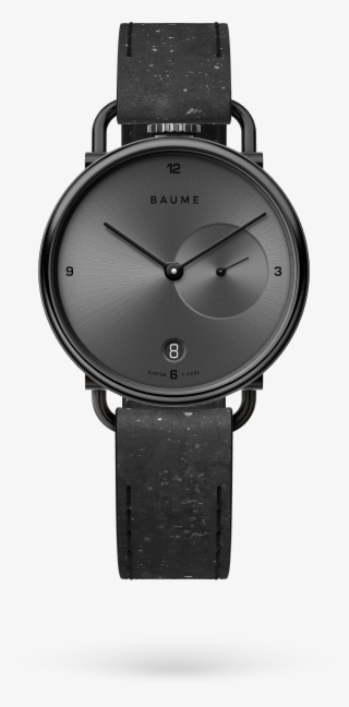 35mm Date Unisex Custom Watch Ronda Black Case Black - Watch #9294317