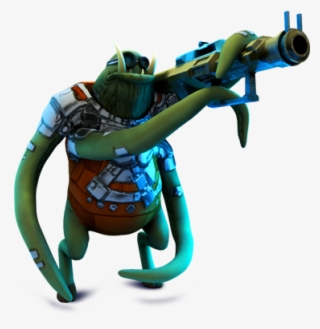 Download - Alien With Gun Png #9295408