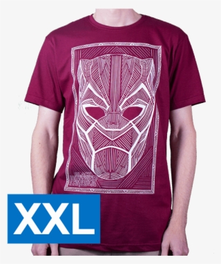 Black Panther Red Men's T-shirt - Emblem #9295627