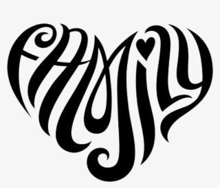 Family Heart - Word Family In A Heart #9295677