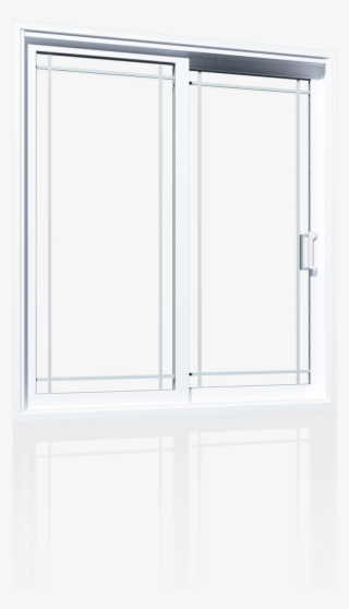 Modern, White Front Door With Half Glass Inserts And - Window #9295719
