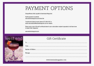 Subscribe To Receive Your Copy Of The West End Magazine - Classic Cocktail #9295856