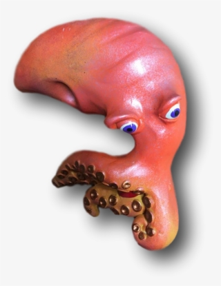 Orange/pink Chloe Octopus Fish With Attitude - Earrings #9295939