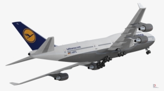 2 Boeing 747 400er Lufthansa Royalty Free 3d Model - Model Aircraft #9296835