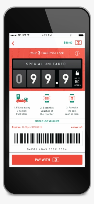 7-eleven Fuel App - Smartphone #9298105