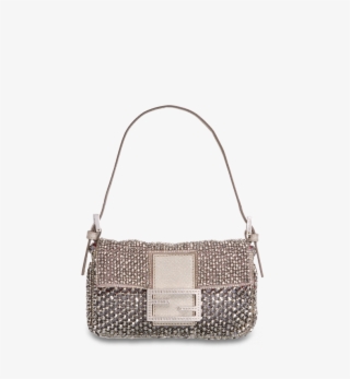 Sale Fendi Silver Palladium Beaded Baguette Bag E1ede - Fendi Baguette Silver Beads #9298171