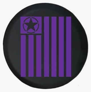 Jeep Wrangler Tire Cover With Tactical Military Star - Circle #9298787