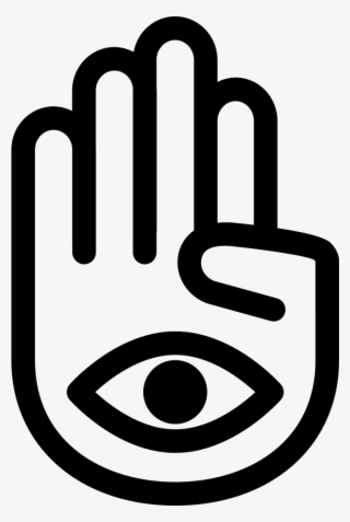 Hand Palm With One Eye In Mudra Posture Comments - Psychic Symbol #9298877