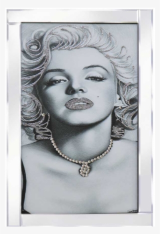 Marilyn Monroe Glitter Picture - Big Mirrored Framed Marilyn Monroe #9299316