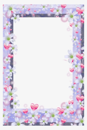 Pin By Slgudiel On Wallpapers And More - Violet Flower Frame Png #930326