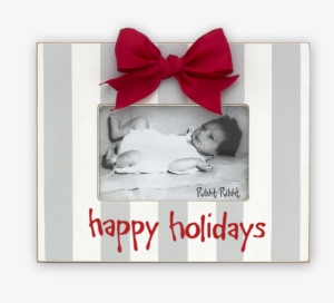 Happy Holidays Snow - Child Is Born Cream Picture Frame #930708