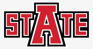 Arkansas State Medium Magnet 'red Wolf Head W/a State' #930929