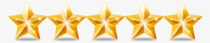 Five Star Transparent - Golden Five Star Rating #931168