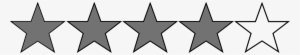 Four - 3 Star Rating Black #931424