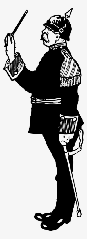 How To Set Use German Military Band Conductor Clipart #931778