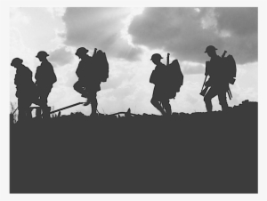 Click And Drag To Re-position The Image, If Desired - World War 1 Silhouette #932122