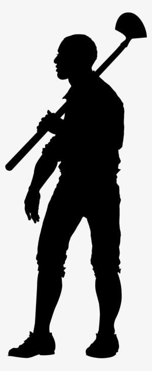 Davy Gray - Standing Farmer Silhouette Png #932501