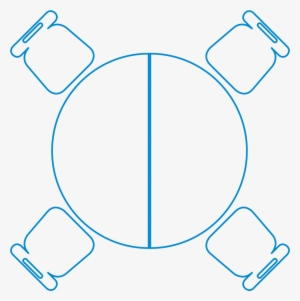 Eduflex Collaborative Semi-circle & Circle Table - Circle #932648