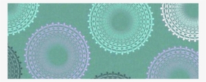 Teal Sea Foam Green Lace Doily White Mug Video - Circle #933411