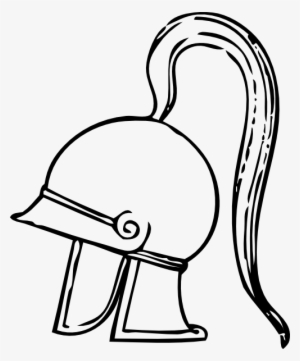 Free Vector Greek Helmet Clip Art - Greek Clip Art #933595