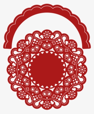 Priscilla Doily W/angel Wing - Cheery Lynn Designs - Priscilla Doily W/ Angel Wing #933661