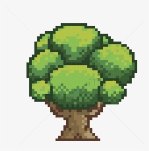 Pixel Tree Banner - 8 Bit Pixelart Tree #933969
