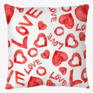 Watercolor Seamless Pattern With A Pattern Of Red, - Watercolor Painting #934003