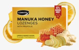 Comvita 97% Manuka Honey Lozenges - Lemon & Ginger #934346