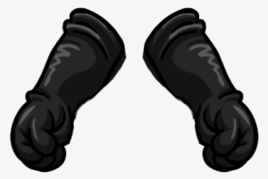 Agent Top Secret Gloves Icon - Club Penguin Black Gloves #934840
