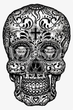 Black & White - Black And White Candy Skull #935376