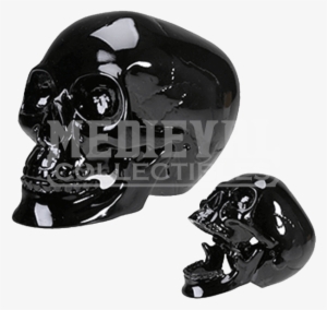 Black Skull Figurine - Black Skull Collectible Figurine #935590