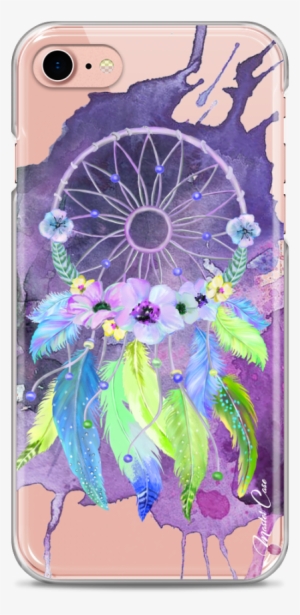 Coque Iphone 7plus/8plus Purple Watercolor Floral Dreamcatcher - Dose Of Colors #935614