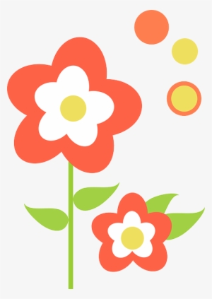 Leaf, March, Flower, Flowers, Orange, Pink, Spring - Flor Con Hoja Png #935773