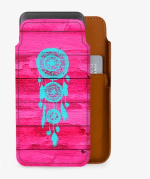 Dailyobjects Hipster Teal Dreamcatcher Girly Pink Fuchsia - Hipster Teal Dreamcatcher Girly Pink Fuchsia Wood Iphone #936282