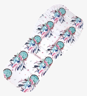Floral Dream Catcher - Cats Fabric - 42"x72" Dream Big Quote - Pink & #936305