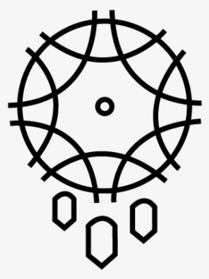 Icon Set For A Dream Catcher - Dreamcatcher Minimalist Logo #936565