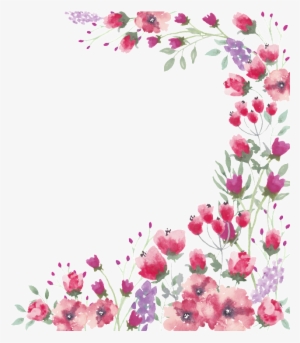 Png Watercolor Flower Lace Border - 花邊 水彩 #937196 Png Watercolor Flower Lace Border - 花邊 水彩 #937196