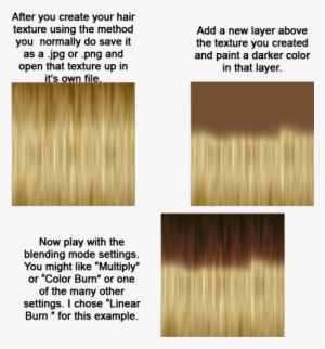 A Darker Color Than The Texture And Set It To Overlay - Blond #937316