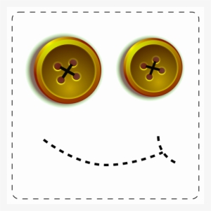 Button, Wear, Stitch, Sewing, Face, Smiley, Smile - Buttons Clip Art #937341