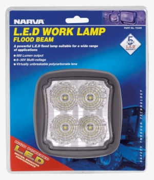 D Work Lamp Flood Beam - Light-emitting Diode #937978