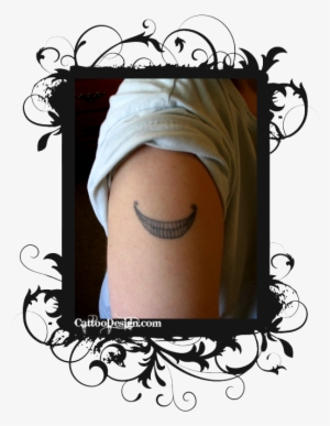 My Cheshire Cat Tattoo Design Photo - Cat With Name Tattoo Designs #938289