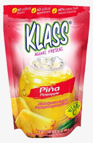 Klass Pineapple Naturally Flavored Drink Mix - Klass Drink Mix, Strawberry - 14.1 Oz Pouch #938894