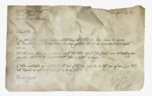 Martin Lewis Prescott Note - Handwriting #938960