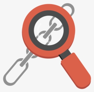 Magnifying Glass Looking At A Chain - Illustration #9301437