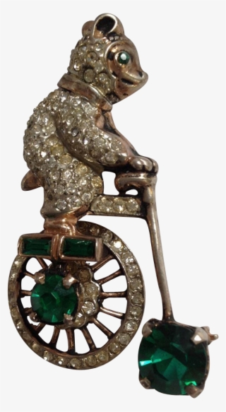 Rare Circus Bear Riding Bicycle - Figurine #9302049