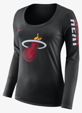 Nike Miami Heat Ladies Long Sleeve Logo Tee - Miami Heat #9302115