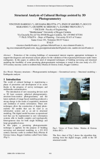Structural Analysis Of Cultural Heritage Assisted By - Monolith #9302343